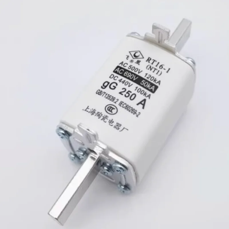 High End Fuse RT16-1 NT1 R032/RT20NT1-250A AC500/690V Fuse Core 80A/100A/160A/200A/250A for Electrical Circuit Protection