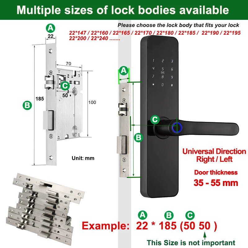 CDOK F7 Pro TuyaWiFi/TTlock Bluetooth smart lock, fingerprint lock, hotel apartment door lock, remote unlocking