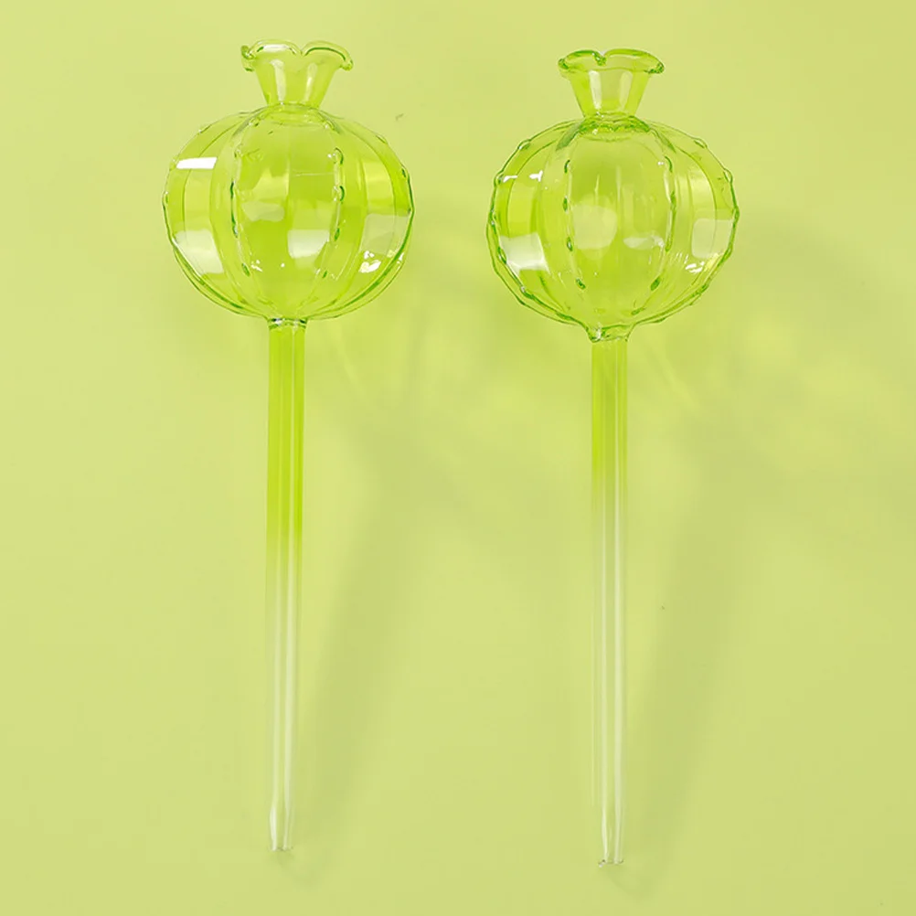 2 قطعة سقي الزجاج الشفاف جهاز سقي النباتات الأوتوماتيكي لوعاء بونساي المنزل البستنة الترطيب الزخرفية #6