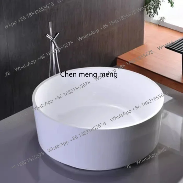 X  One seamless round large space independent hotel B & B, thin edge simple, bathtub