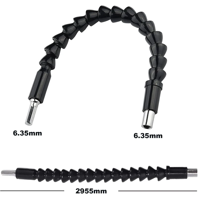 

Flexible Shaft Extension Screwdriver Drill Bit Holder Link for Electronic Drill 250/295mm Hex Screwdriver Soft Shafts crew