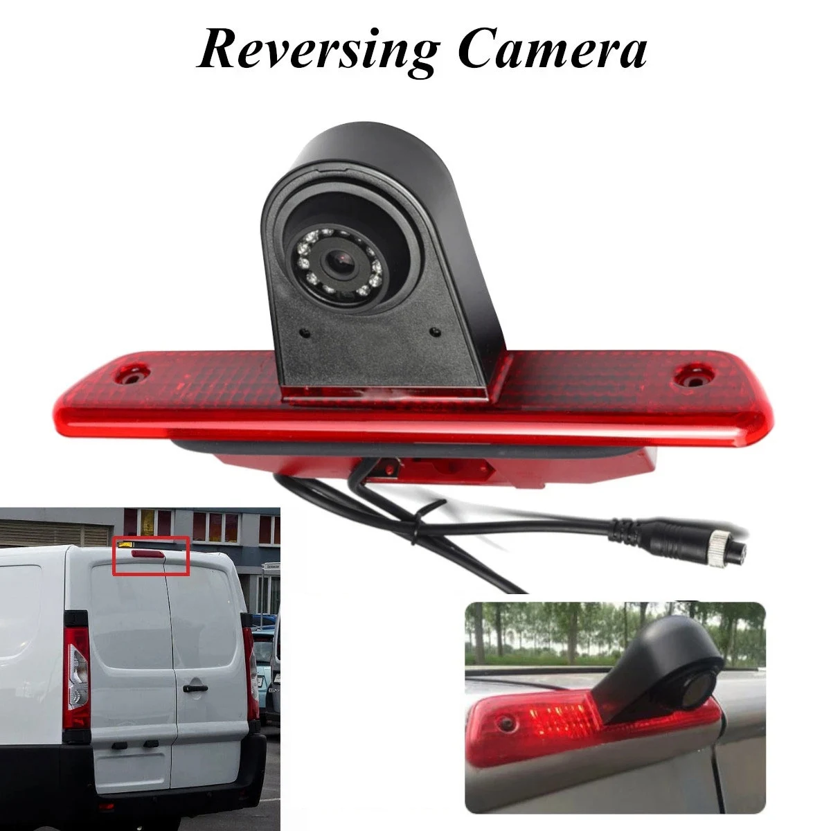 HD Car Rear View Camera Brake Light Parking Reverse for Citroen Jumpy Peugeot Expert Toyota Proace 2007-2015