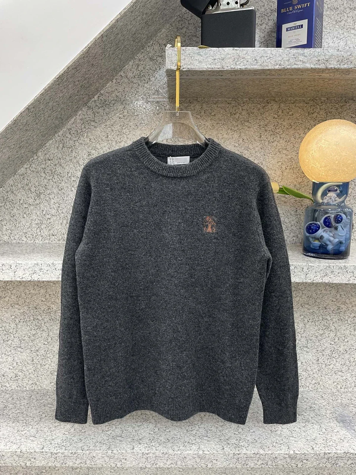 BILLIONAIRE BLKA CPTG T-Shirt Cashmere Wool men 2025 Autumn Winter new  keep warm elasticity Casual size M-XXXL long sleeve