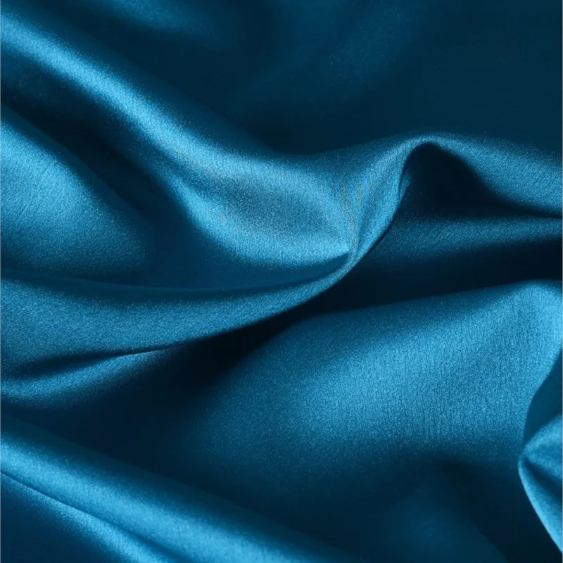 Tissu Satin Acétate Double Face Bleu Brcorporelle, Surface Brillante, Drapé, Soyeux, Anti-déformable, Robe, Chemise