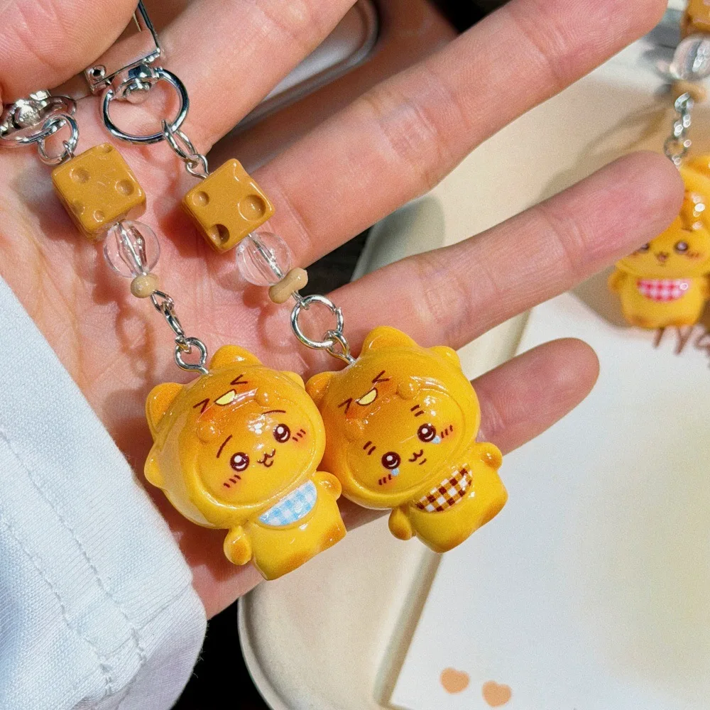 

NEW 2026 Chiikawa 3D Cartoon Keychain Cute And Funny Bib Pendant Backpack Small Pendant Birthday Gift for Girlfriend