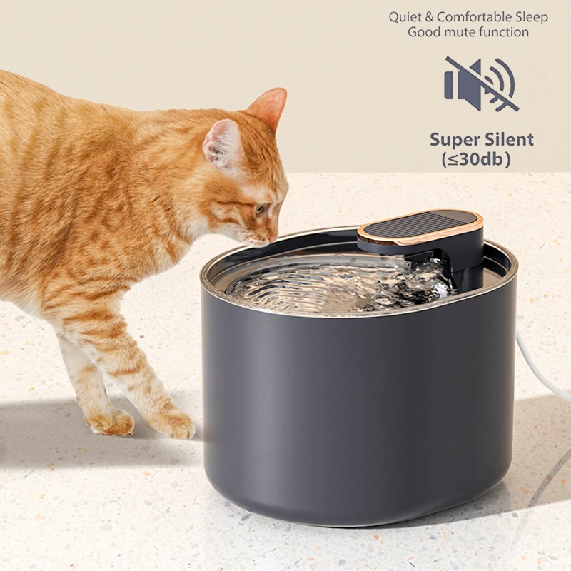 Pet Cat Dogs Waterer Drinking With Filter USB 3L Smart Fountain Automatic Drinking Bowl for Small Breeds Dog Cats Water Feeder