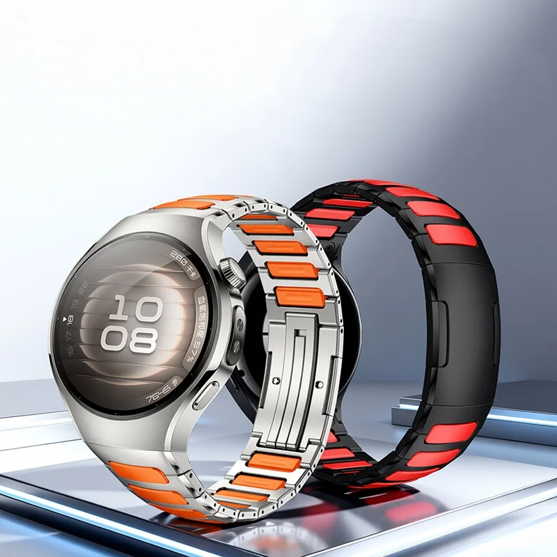 Titanium strap For Huawei Watch 5 46mm Fashion Correa Bracelet Sport Watchband For Huawei watch5 46 SmartWatch Wristband