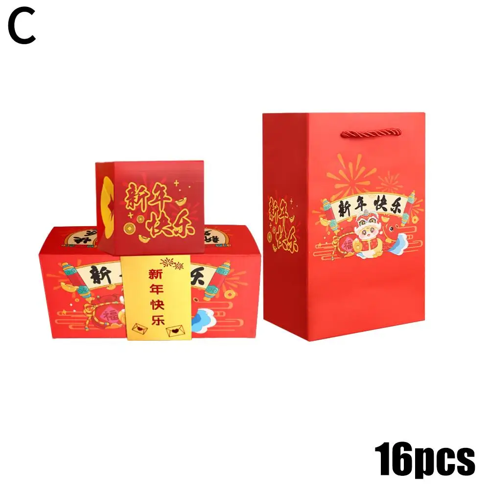 New Year Surprise Bounce Gift Box Jump Box Envelope Box Gift Red Surprise G6h7