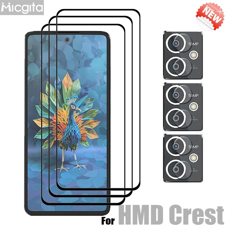 New Upgrade Tempered Glass For HMD Crest Screen Protector 6.67