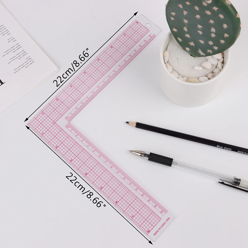 1PC Sewing Patchwork Quilting Ruler Plastic Garment Cutting Craft Scale Rule Drawing Supplies Sewing Accessories