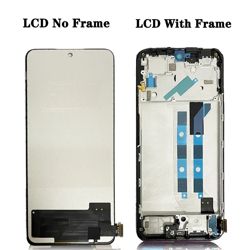 Alta calidad para Xiaomi Redmi Note 11 Pro LCD 2201116 Digitalizador de pantalla táctil TG con marco para Redmi Note11Pro 5G 21091116 I LCD