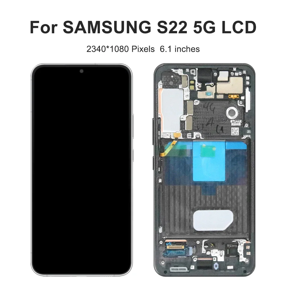 6.1 ''S22 per Samsung per S22 5G S901B S901U S901W S901N S901E Display LCD Touch Screen Digitizer Assembly sostituzione