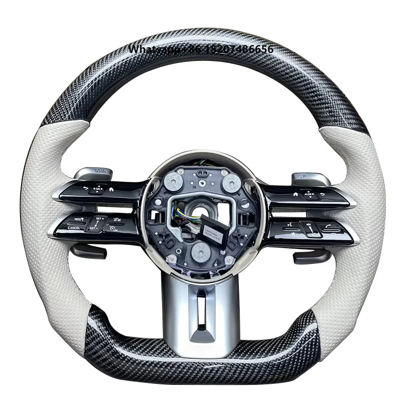 Acessórios para Interior de Carro, Volante em Fibra de Carbono para G-Class G500 G350 G550 G63