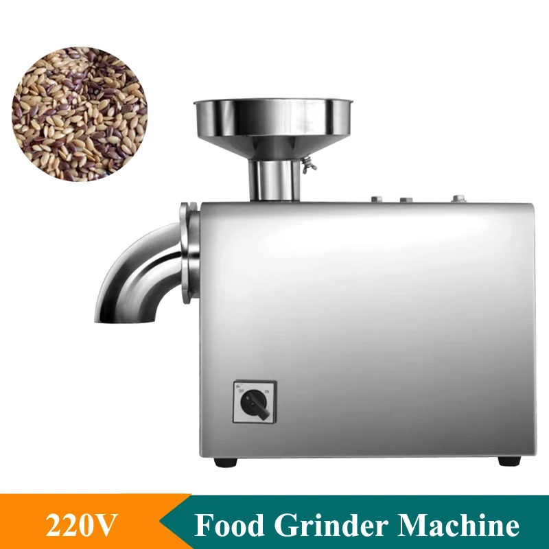 Máquina trituradora automática de granos en polvo, pulverizador de alimentos, nueces, semillas de lino, almendra, 850W, 1100W