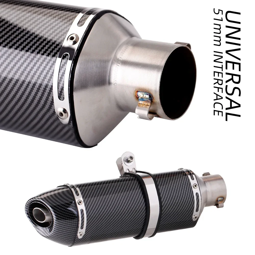 SM Universale Del Motociclo R77 Tubo Di Scarico Modificare DB Killer Silenziatore Per PCX125 MT07 S1000RR FZ6 R3 ZX6R Z900 GSXR600
