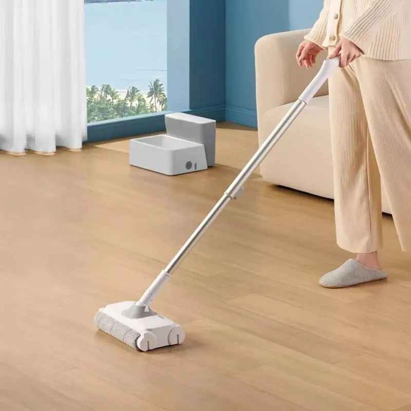 Double roller brush wireless self-cleaning mopping machine Electric Floor Mop Equipped with Traction