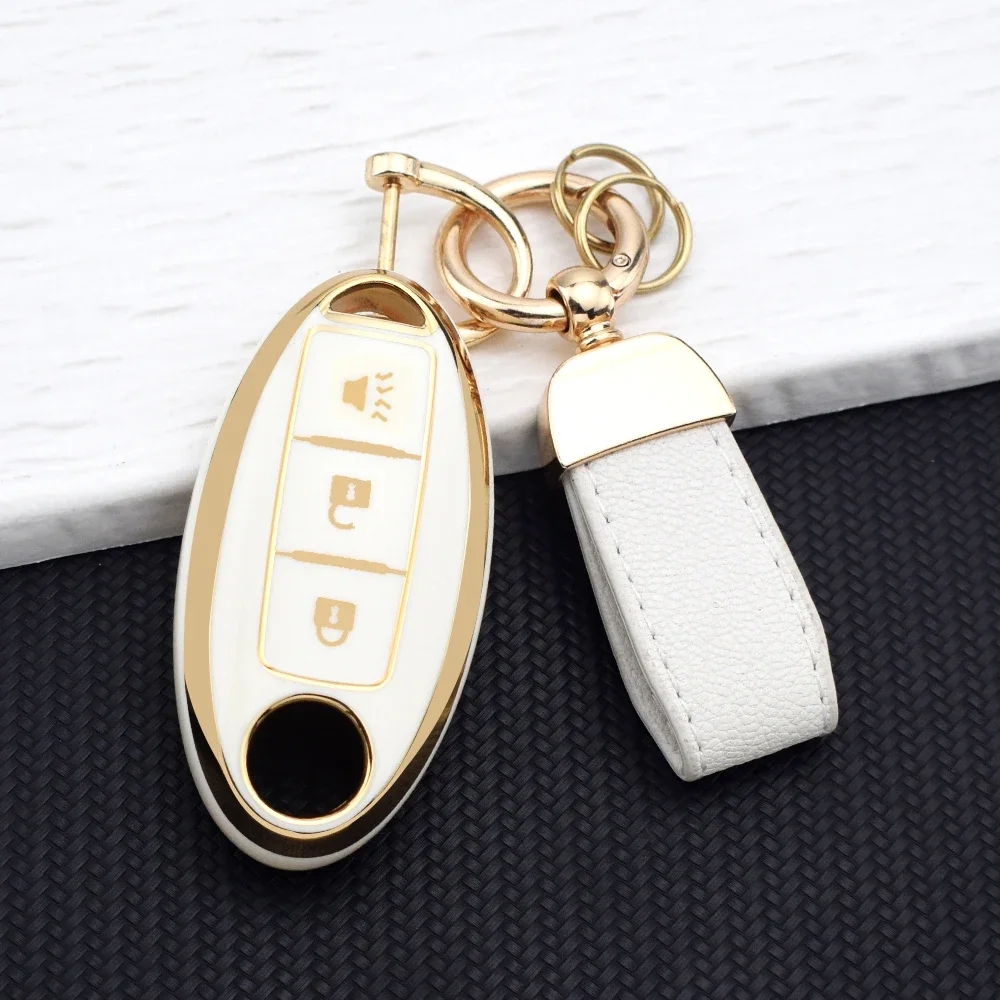 TPU Car Key Case Cover for Nissan Qashqai X-Trail T32 T31 Juke J10 J11 Kicks Tiida Pathfinder Note for Infiniti Auto Shell Fob