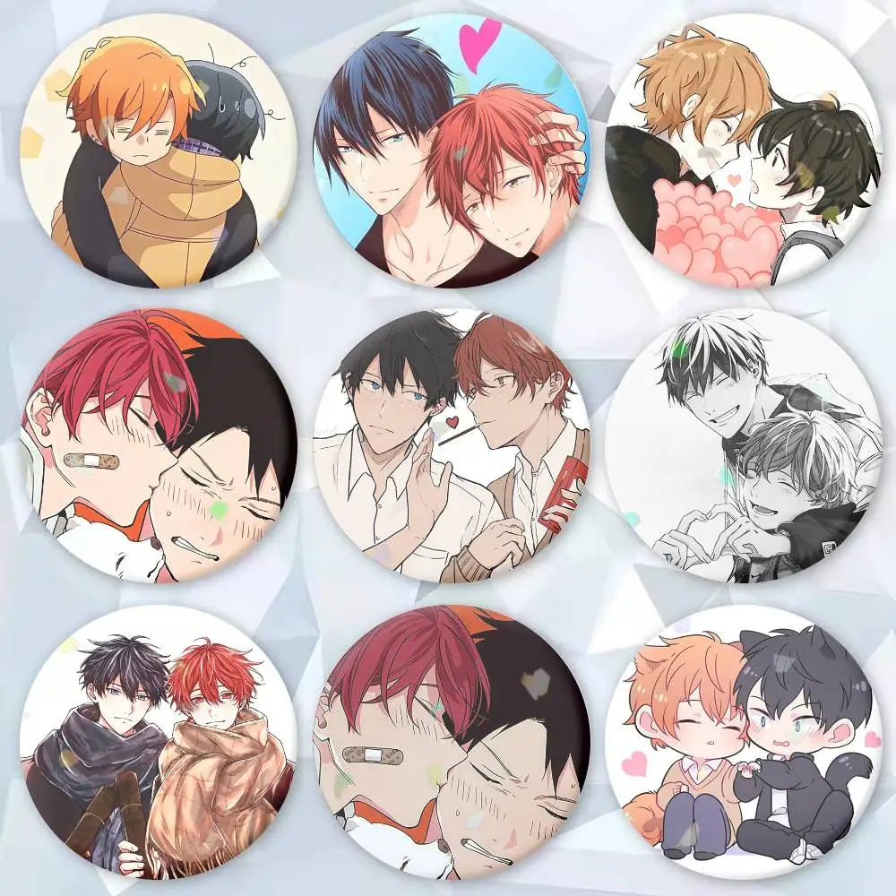 

Given Boys Love Manga Brooches Cartoon Badge Pins Backpack Hat Accessories Friend Gift