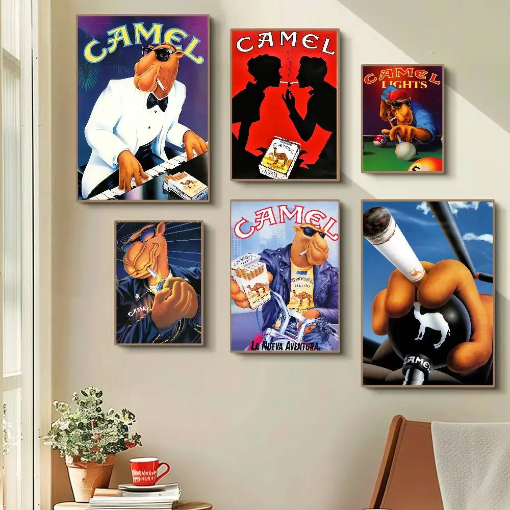 Camel Cigarette Aesthetic Poster Room Home Decoration Paintings Hanging Classic Birthday Gifts