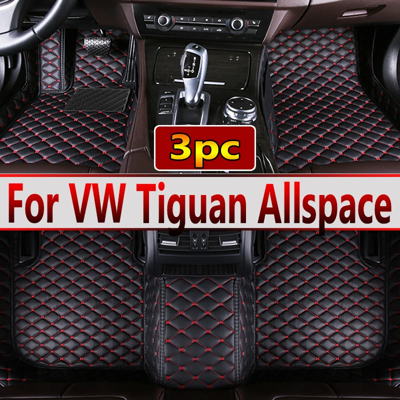 

Напольные коврики для Volkswagen Tiguan Allspace AD BW 2017 ~ 2022, водонепроницаемый коврик для автомобиля, коврик, автомобильные аксессуары для интерьера