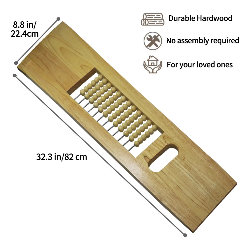 Wooden Sliding Transfer Board With Ball Bearings For Elderly Protection Disabled Mobility Assistance Board For Moving From Wheel