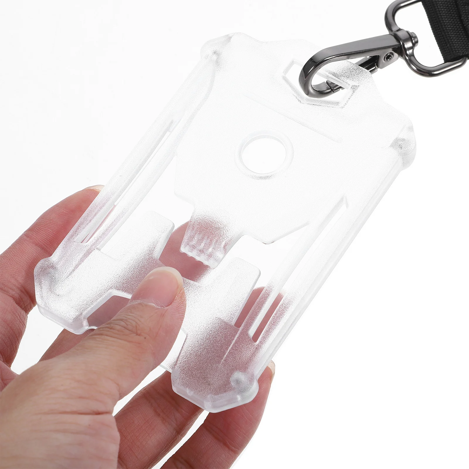 

Card Holder Id Badge Holder Clear Card Sleeve Easy Clean Lanyard Protective Sleeve for Work Staff Medical