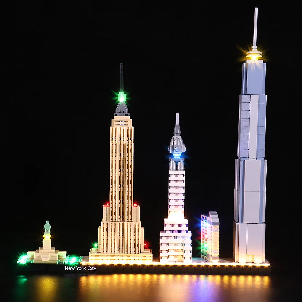 

LED Lighting Kit Compatible with Lego 21028 New York City Building Block Bricks (NOT Include The Model Bricks)