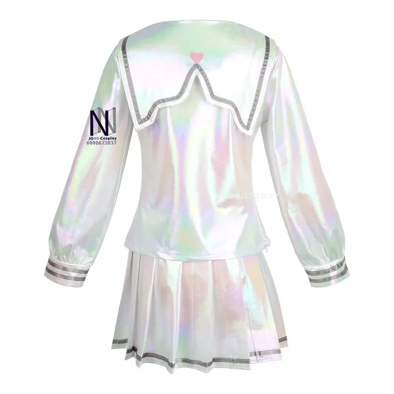 

NEEDY GIRL OVERDOSE KAngel Cosplay Full Set - Game Anime Sailor Suit, JK Uniform & Laser Color Skirts dl;1