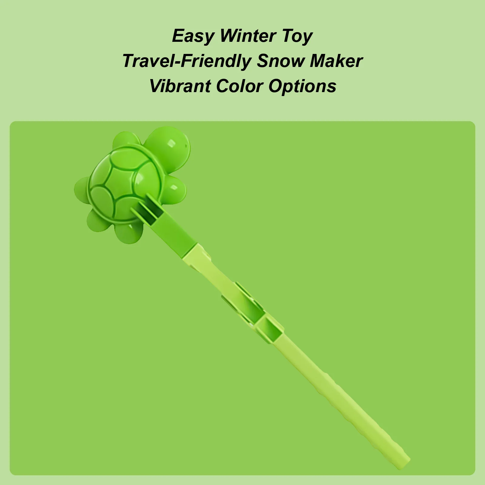 เครื่องทำลูกบอลหิมะรูปเต่า ของเล่นชายหาด ของเล่นฤดูหนาว แม่พิมพ์ทำลูกบอลหิมะรูปสัตว์ สำหรับเด็ก ผู้ใหญ่ สนามหญ้ากลางแจ้ง