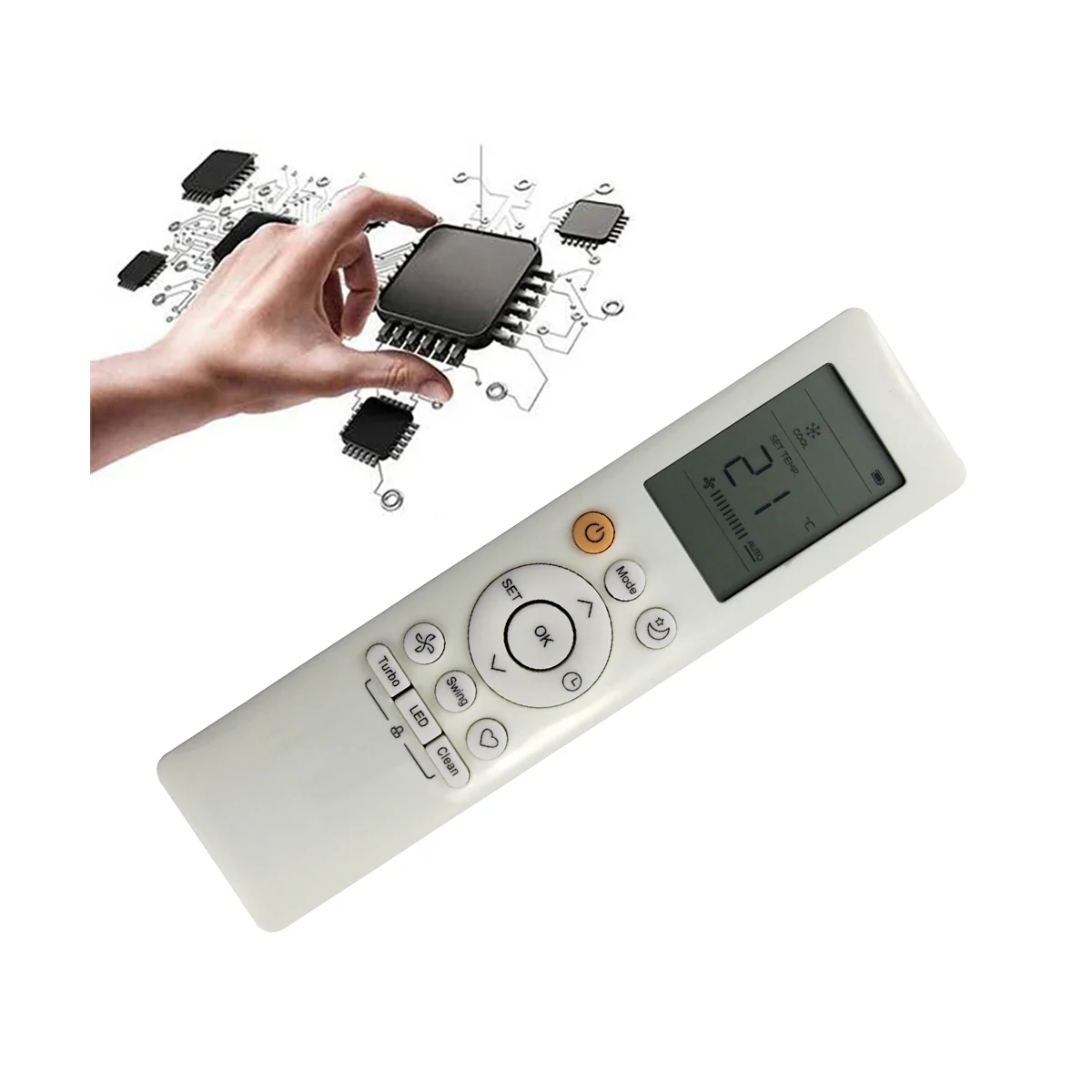 A57G-RG10B(B)/BGEF Reemplazo de control remoto para aire acondicionado Midea remoto RG10B(D)/BGEF RG10B(D1)/BGEFU1 RG10B1(D)/BGEF