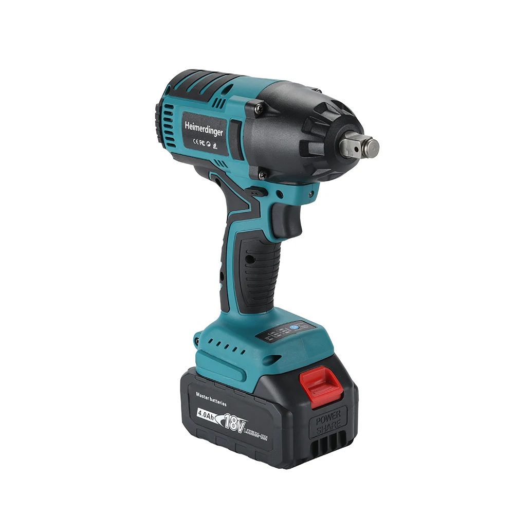 High-Torque Brushless Electric Wrench with 21V Lithium Battery Wind Cannon Impact Rechargeable Auto Repair Tool Powerful Wrench