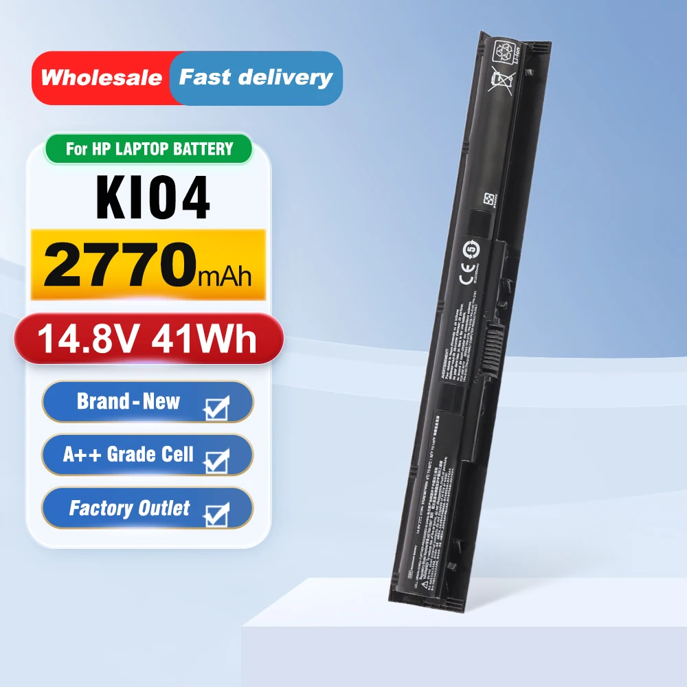 

ETESBAY K104 41WH 14.8V Laptop Battery for HP 800049-001 800010-421 KI04 HSTNN-LB6R 17-G121WM TPN-Q160 TPN-Q158 TPN-159