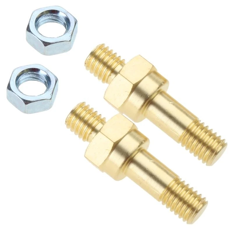 A2UD Long Bolder Battery Side Post Bolt Extender Stifts 3/8 "-16 Messingstollen Nebenpfosten