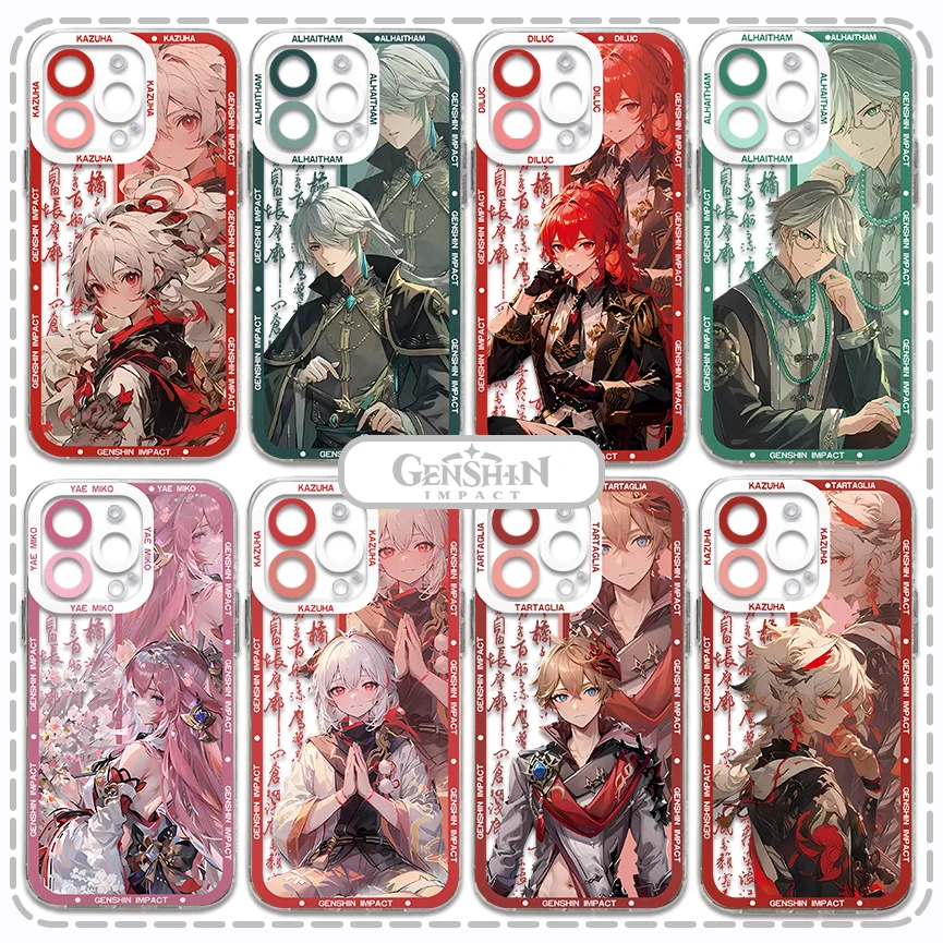Genshin Impact yae miko Phone Case For Xiaomi Redmi Note 13 12 12C 11 10 10C 13C 10s 9 9s 9A 9T 9C 8 7 Pro Max 4G 5G Clear Cover
