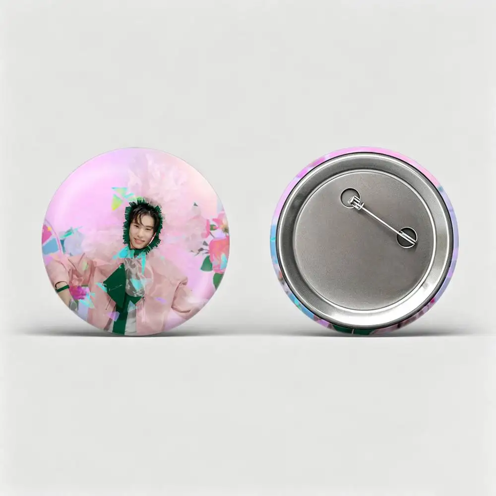 Peach and Me PondPhuwin Me and Thee Badges Creative Tinplate Round Button PinsBrooch Badge Clothes Backpack Custom