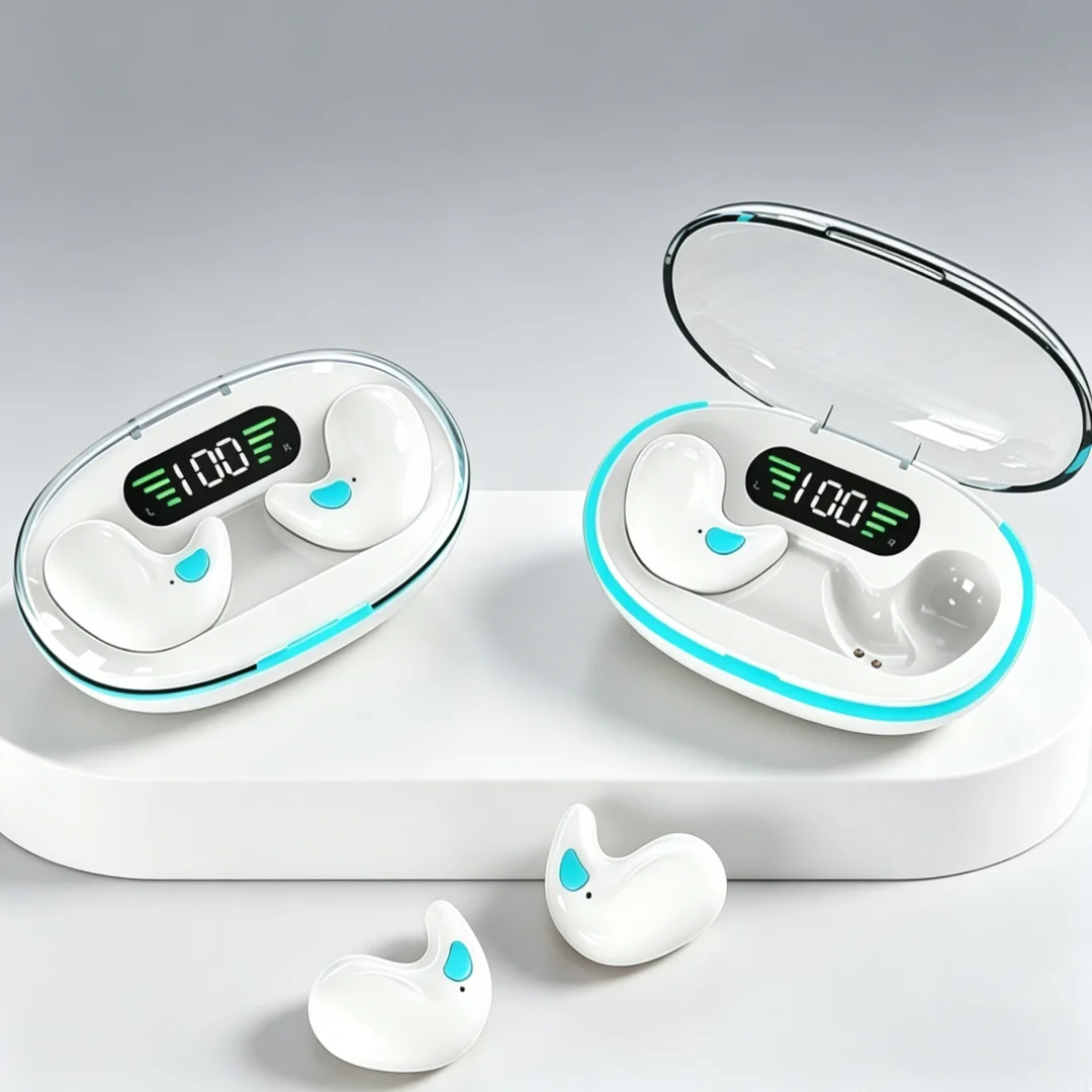 Fone de ouvido sem fio X55 com redução de ruído, para esportes, jogos, dormir, com Bluetooth para celulares