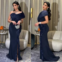 Vestidos largos de sirena drapeados con pliegues y pliegues a juego personalizados, vestidos largos de un solo hombro, vestidos para ocasiones a medida, tallas disponibles Retro