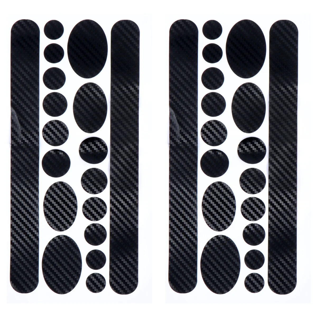 

2 Sheets Bike Frame Protection Stickers Carbon Pattern Black Lightweight Scratch Resistant Easy Clean Bike Frame Covers