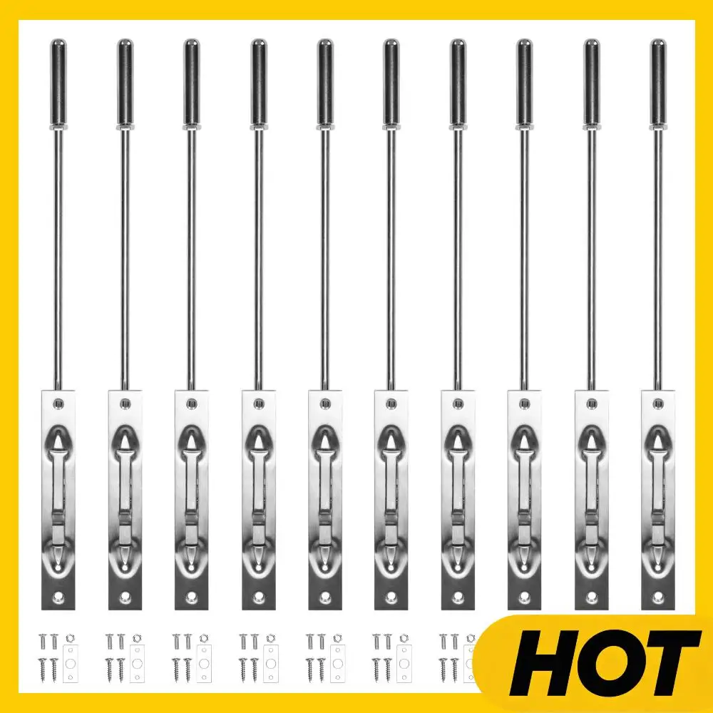 

10 комплектов удлинительных шпилек для скрытого монтажа, 16,54 дюйма, из цельной нержавеющей стали, для французских и композитных дверей