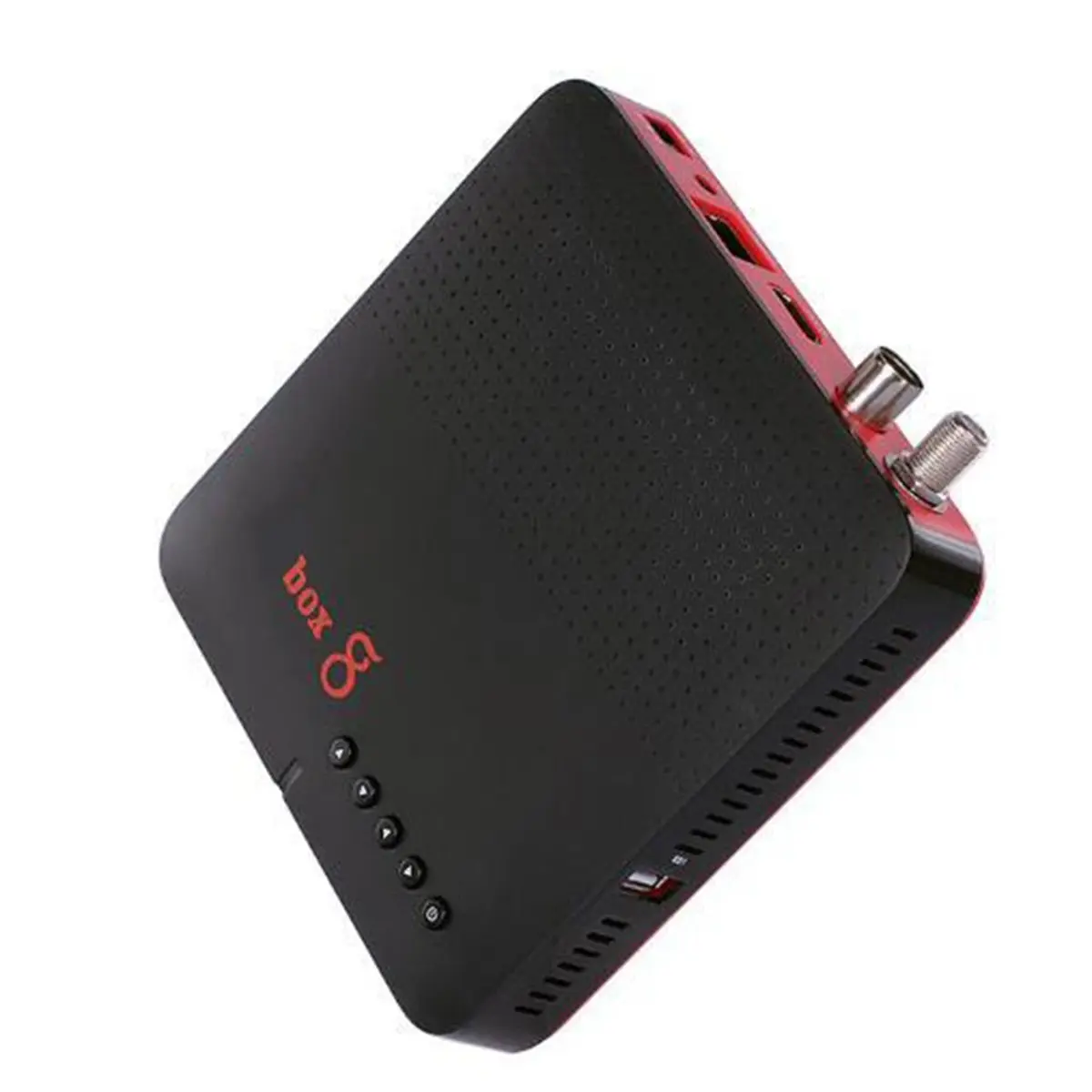 [VALUE PACK]For 8 Satellite Receiver with Built-in WiFi Auto-PowerVu DVB-S2 S2X T2/C 265 HEVC for Seamless Streaming(EU)