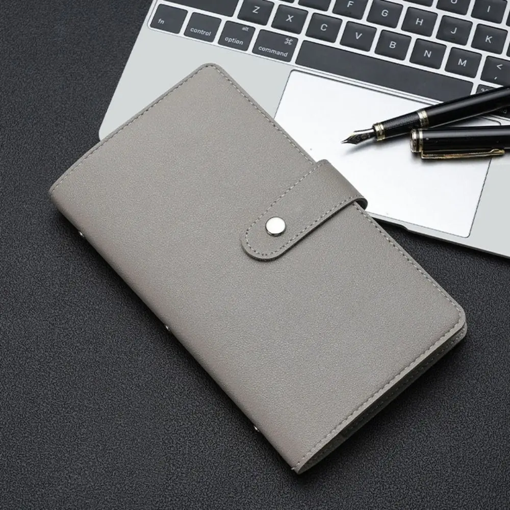 Portable 96 Slots Card Case Large Capacity PU Leather Card Bag Simple Antimagnetic ID Package Men Women