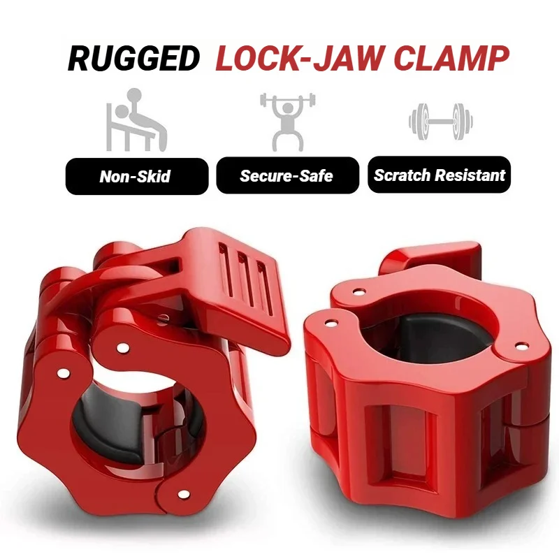 1Pair 50MM Spinlock Collars Barbell Collar Lock Clips Weight Lifting Bar Gym Dumbell Clamp Spring Quick Release Clamps Spin