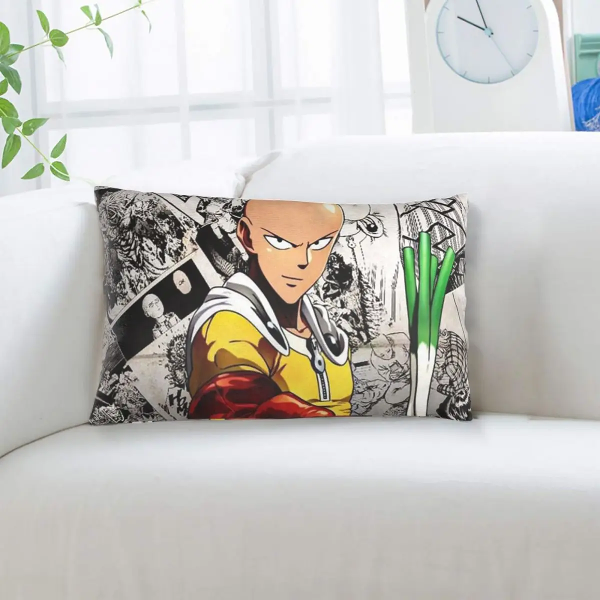 Anime One Punch Man Rectangle Pillowcase Cushion Cover Decor Bedroom Bed Home Comfort Throw Pillow