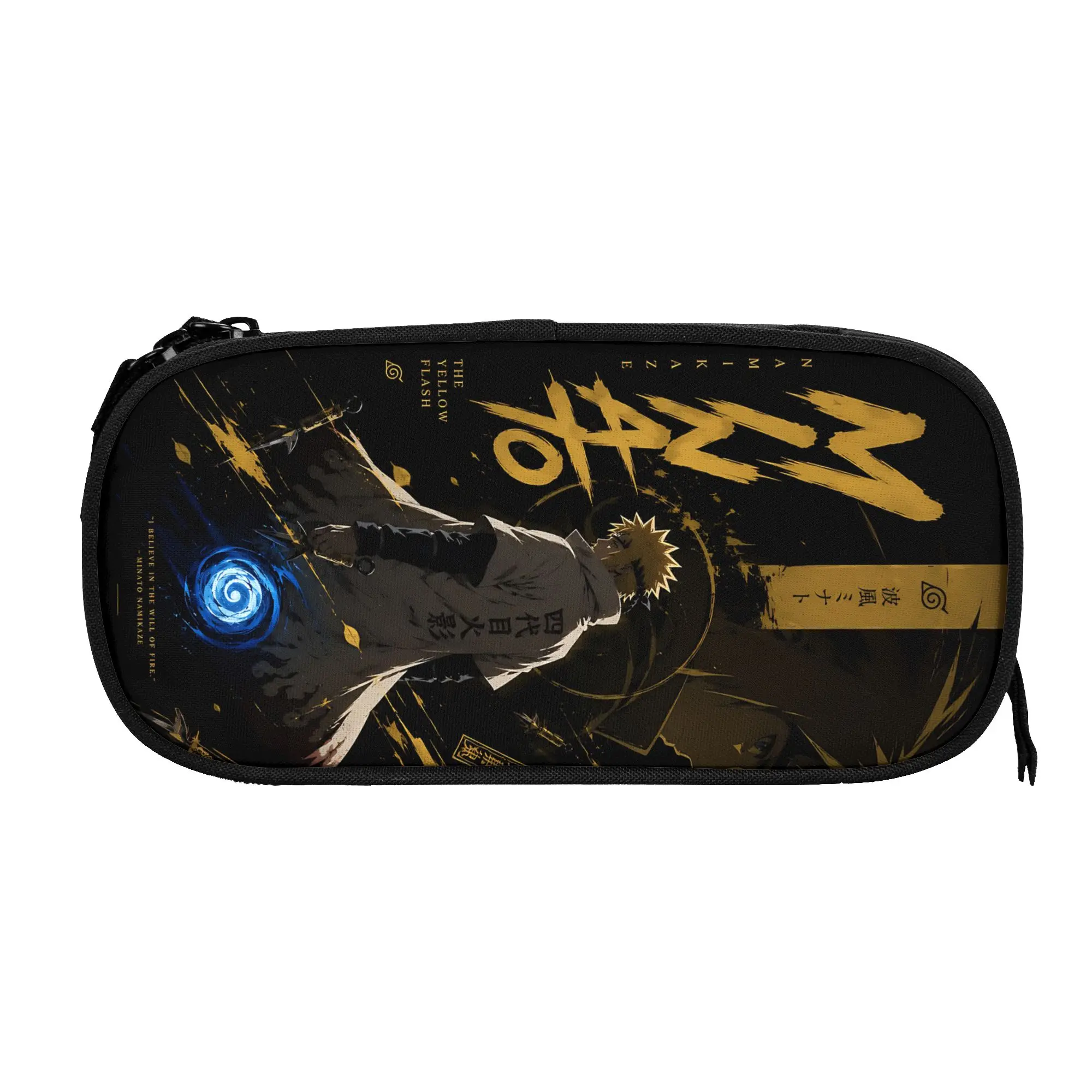 Custom Naruto Anime Theme Large Capacity Bags for Child  School Pencil Bag for Boys Gilrs Kids