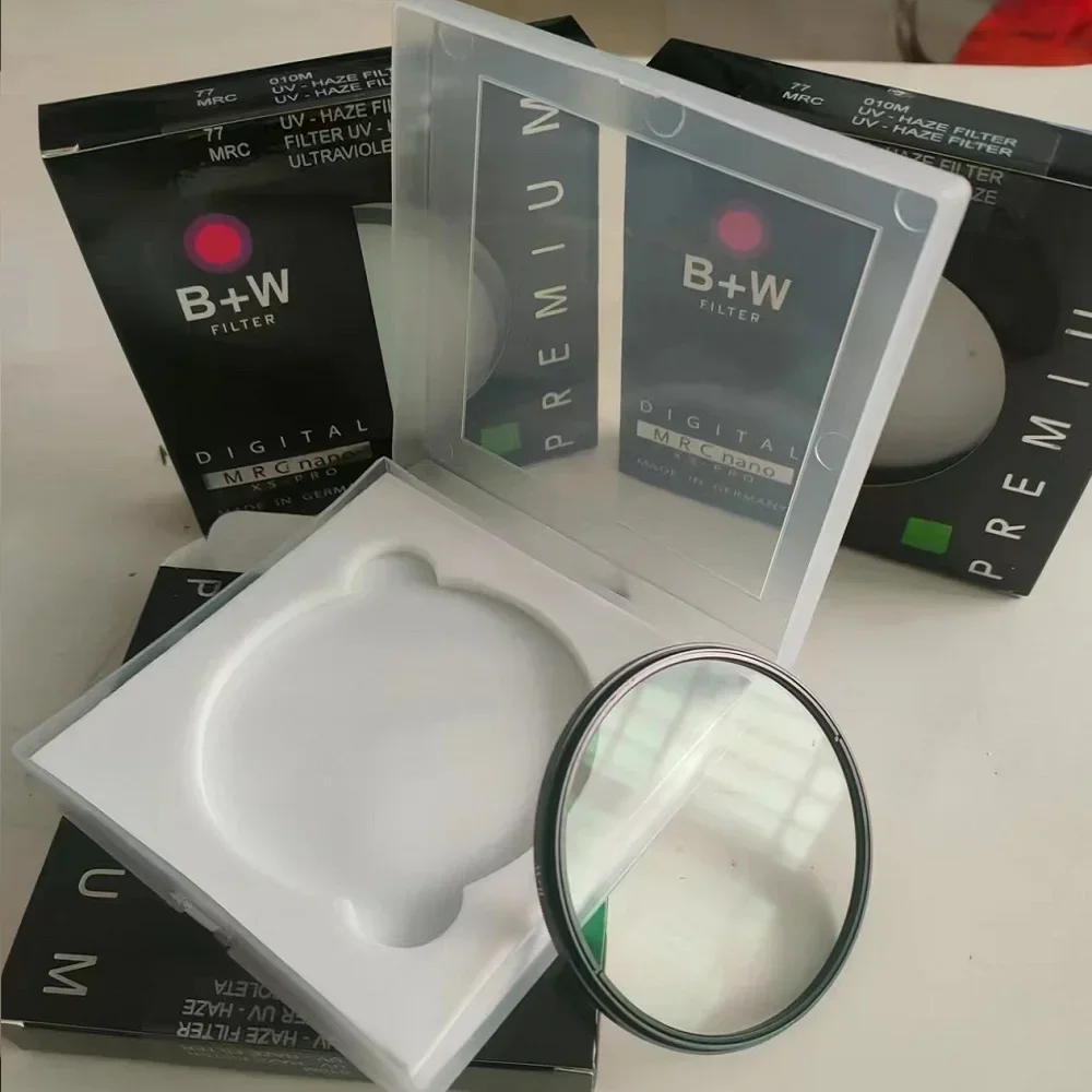 B+W UV 49_52_55_58_62_67_72_77_82mm 필터 XS PRO MRC 나노 헤이즈 보호용 초박형 Nikon 카메라용 Sony Canon 필터