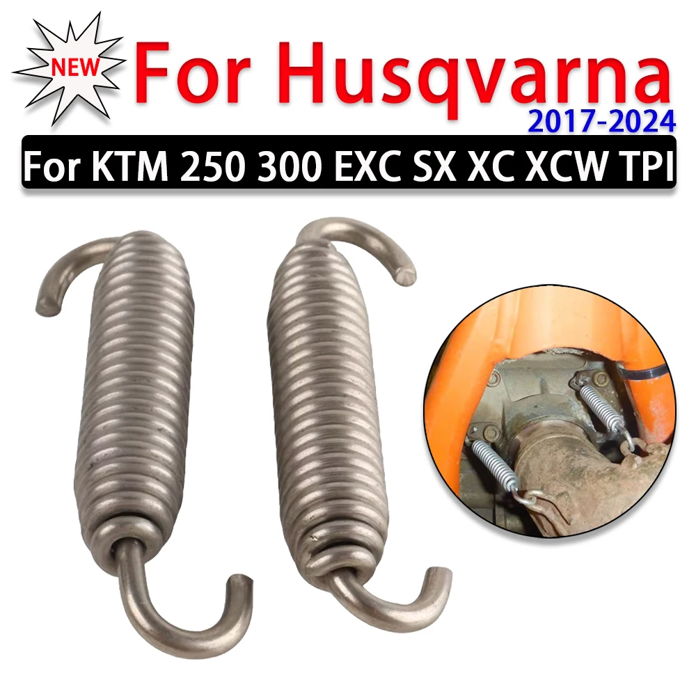

Exhaust Pipe Spring Tailpipe Retaining Springs For KTM 250 300 EXC SX XC XCW TPI For Husqvarna TC TE TEI TX TXI 2017 - 2023 2024