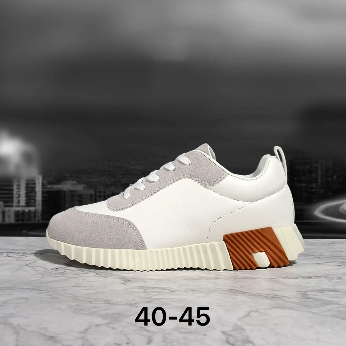 New Hot Spring Summer Outdoor Fashion Casual Patchwork Low-Top Sports Shoes Men Round Toe Lace-Up Thick Bottom Non-Slip Shoes