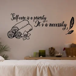 Wall Vinyl Sticker Decals Mural Room Design Pattern Spa Beauty Salon Thai Massage Relax Girl Professional Foot Decoration E749