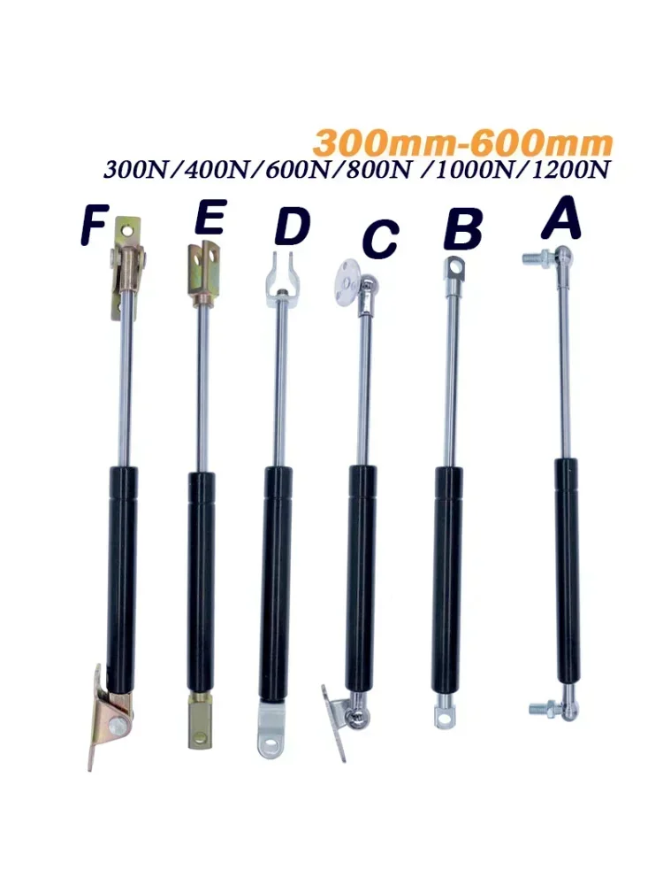 Charnière pliante à ressort à gaz, 2 pièces, 300-1200N/30-120kg, trou de Support de levage, Distance centrale, hayon, lit, camion, bateau, fenêtre 300-600mm