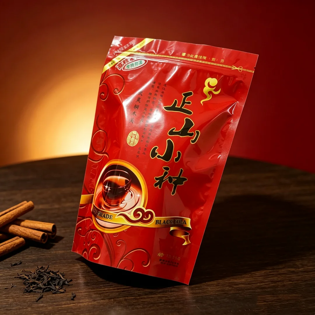 A variety of Tea Zipper Bags Jin jun mei Lapsang Souchong Big Red Robe tea Self Sealing bag China Da Hong Pao Tea Packaging Bag